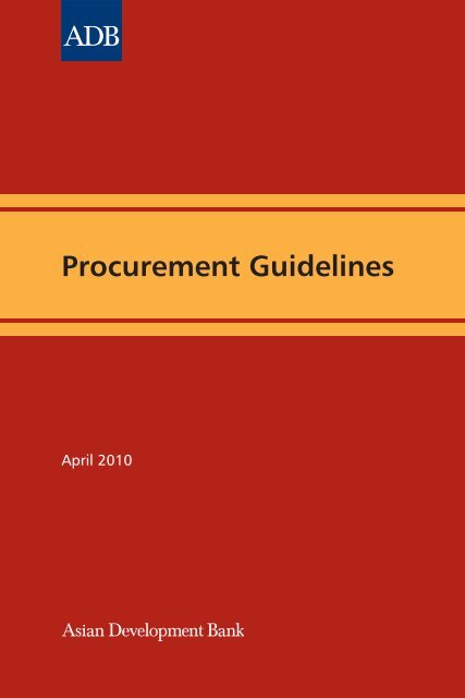 Procurement Guidelines