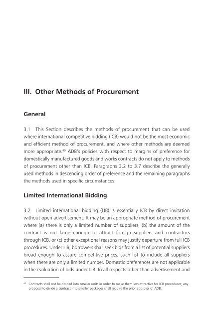 Procurement Guidelines