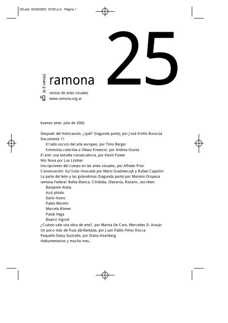 julio de 2002 - Ramona