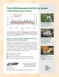The LI-8100 Automated Soil CO2 Flux System - Frontiers in Ecology ...