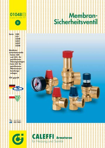 Membran- Sicherheitsventil - Caleffi