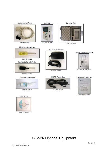 Particlecounter Modell GT-526 Manual - ccs-wildberg.de