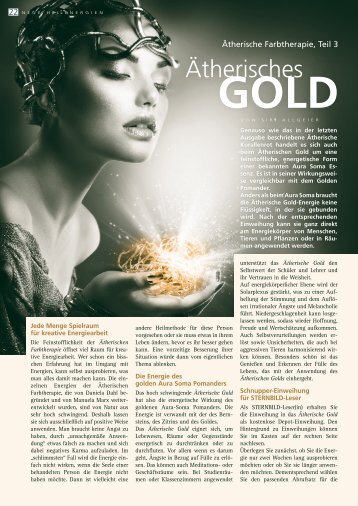 Ätherische Gold - Allgeier-Verlag