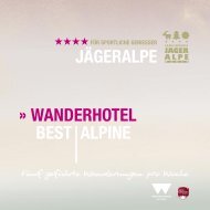 WANDERHOTEL BEST ALPINE JÄGERALPE - familienhotel jägeralpe