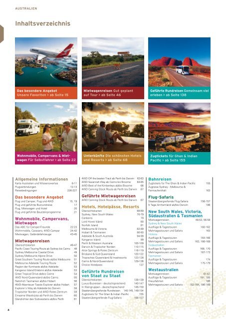 australien - Southern Cross Tours