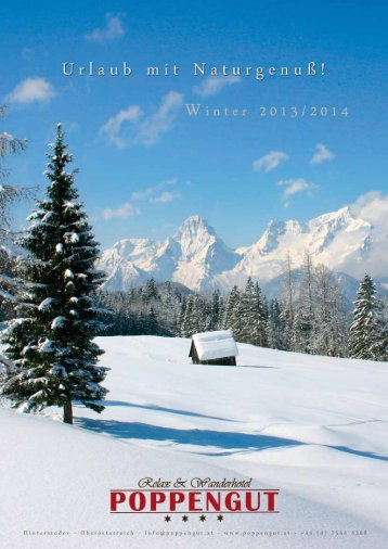 prospekt-anzeigen - Wanderhotel Poppengut