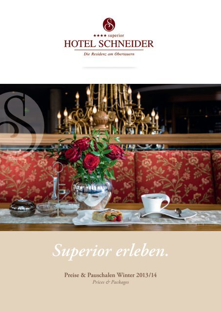 Preisliste Winter 2013/14 als PDF - Hotel Schneider Obertauern
