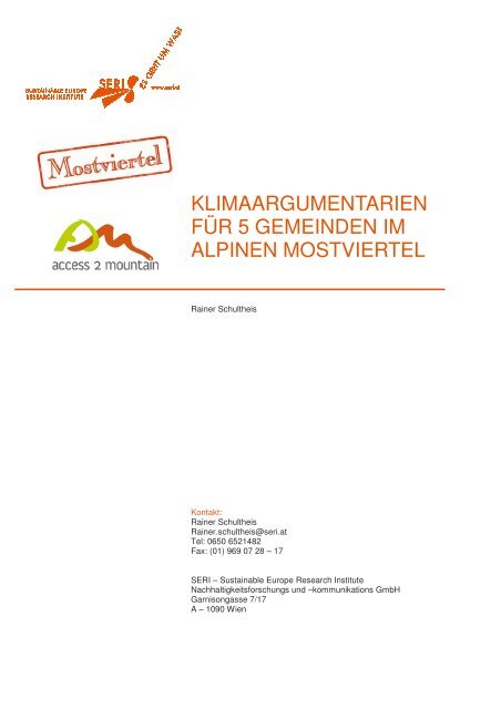 Klimaargumentarium - SERI