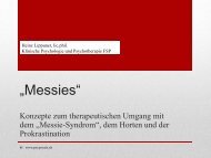 Messies - Psychiatrische Universitätsklinik Zürich