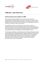 CMMI-Agile - Agile Reifeprüfung - Referenten und Abstracts - SAQ