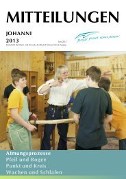 Mitteilungen Johanni 2013 - Rudolf Steiner Schule Aargau