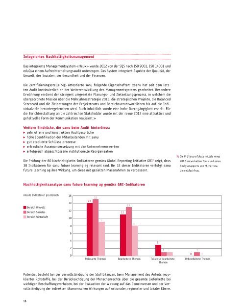 Revue 2013 mit Rechenschaftsablage 2012 (PDF, 1.85 MB ) - Sanu