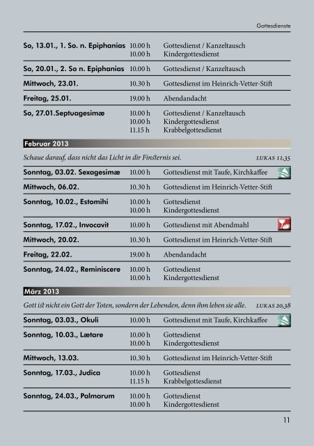 Gemeindebrief Nr. 19 / Advent/Weihnachten 2012 - Evangelischen ...