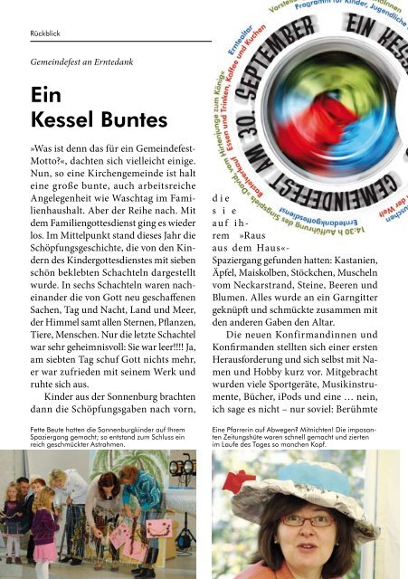Gemeindebrief Nr. 19 / Advent/Weihnachten 2012 - Evangelischen ...