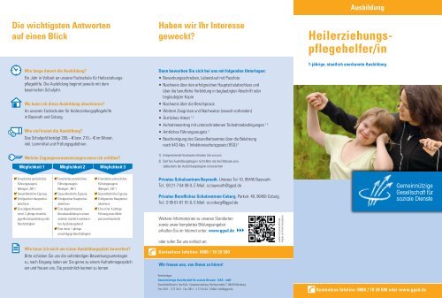 Heilerziehungs- pflegehelfer/in - GGSD