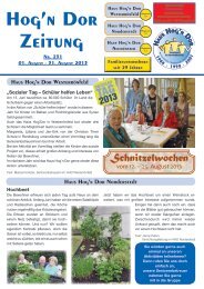 Hog'n Dor Zeitung - Haus Hog'n Dor