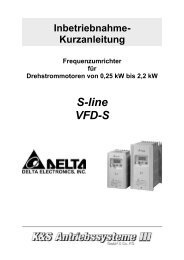 Kurzanleitung VFD-S