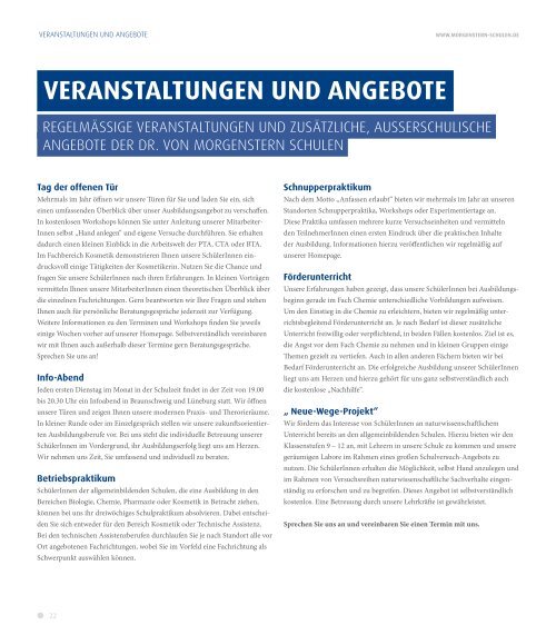 Informationsmappe - Dr. von Morgenstern Schulen