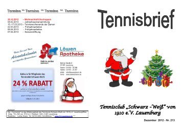TB-Dezember 2012.pdf - Tennisclub "Schwarz-Weiß"