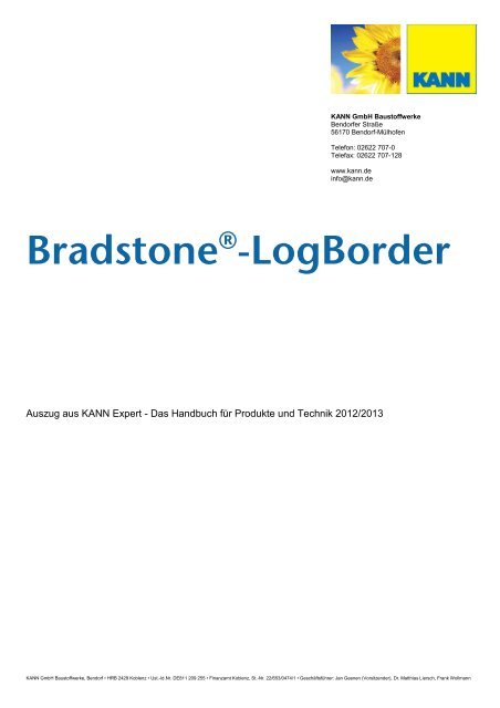Bradstone -LogBorder - Kann GmbH