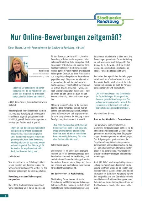 Ausgabe 1/2013 - Stadtwerke Rendsburg