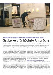 Bericht Waldorf Astoria, Berlin, rationell reinigen, Ausgabe 05 ... - Sebo