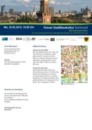 Forum Stadtbaukultur Dortmund - BdLa