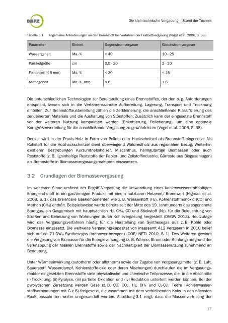 DBFZ Report Nr. 18 - Deutsches Biomasseforschungszentrum