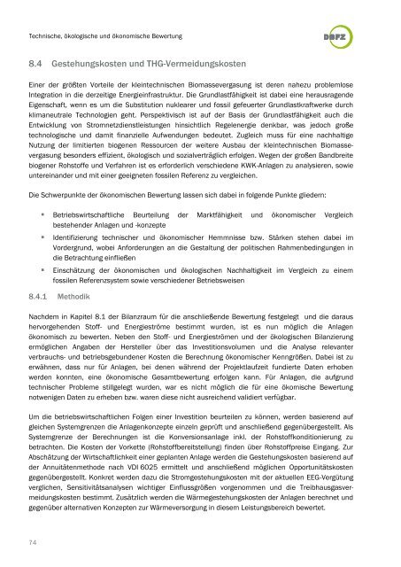 DBFZ Report Nr. 18 - Deutsches Biomasseforschungszentrum