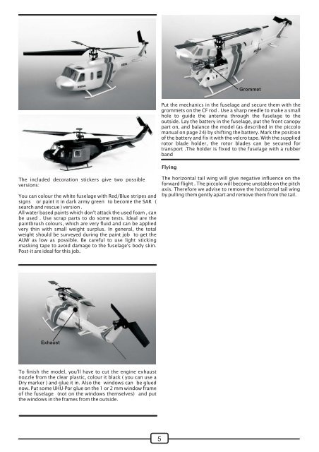 Bauanleitung Bell UH-1D - Ikarus