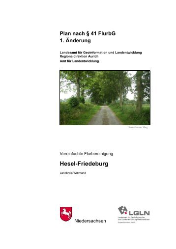 Flurbereinigung Hesel-Friedeburg Bericht - Niedersachsen