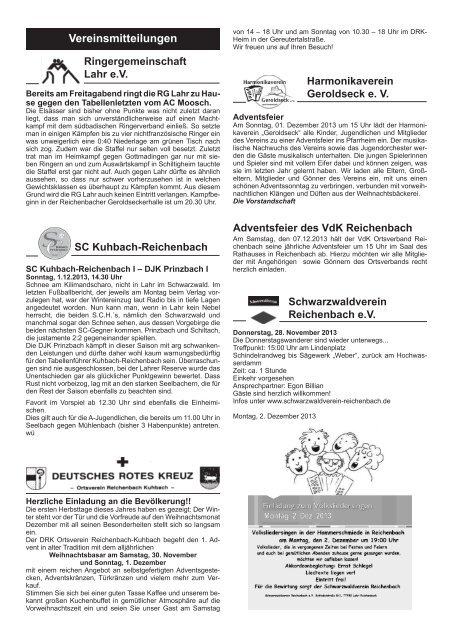 Mitteilungsblatt Reichenbach 48/2013 (application/pdf) - Lahr.de
