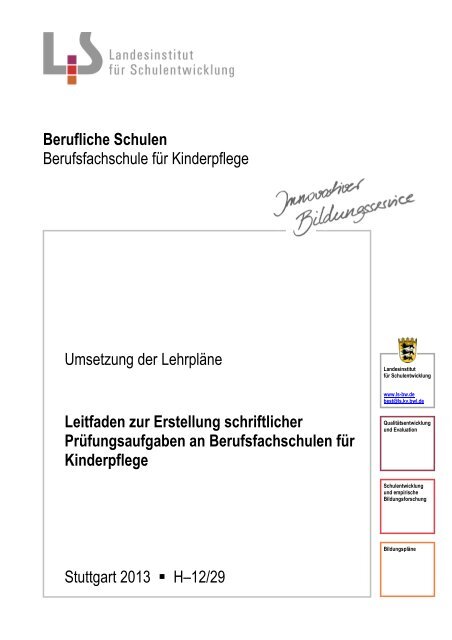 Leitfaden zur Erstellung schriftlicher Prüfungsaufgaben an ...