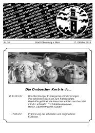 Die Omboscher Kerb is do… - Obernburg