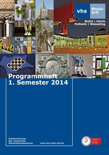 Programmheft 1. Semester 2014 - Volkshochschule Rhein-Erft