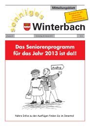 Mitteilungsblatt KW 9/2013 - Gemeinde Winterbach