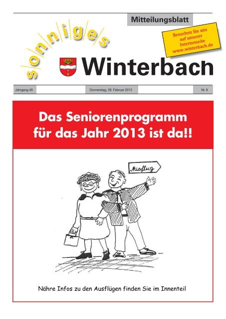 Mitteilungsblatt KW 9/2013 - Gemeinde Winterbach