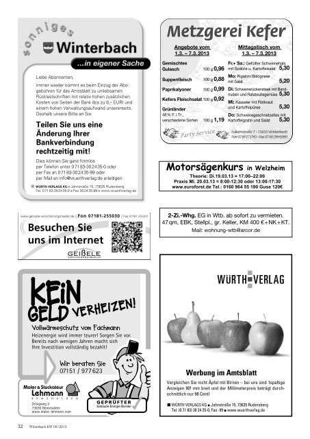 Mitteilungsblatt KW 9/2013 - Gemeinde Winterbach