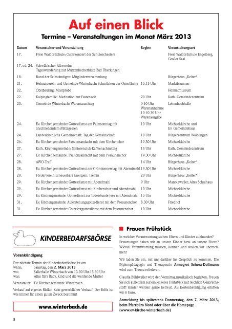 Mitteilungsblatt KW 9/2013 - Gemeinde Winterbach