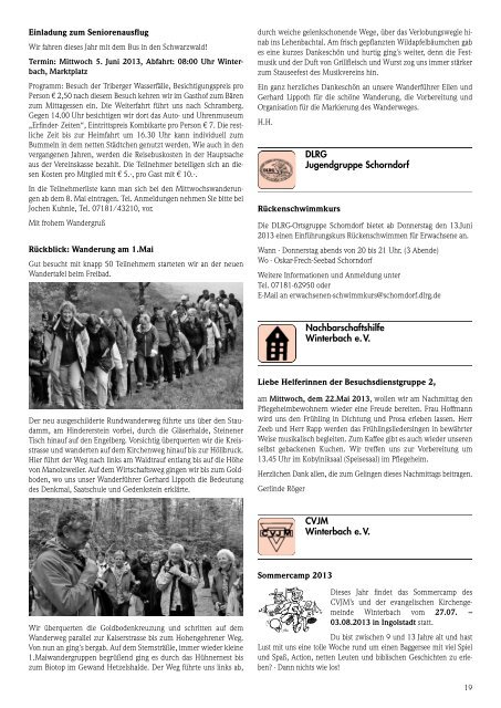 Mitteilungsblatt KW 20/2013 - Gemeinde Winterbach