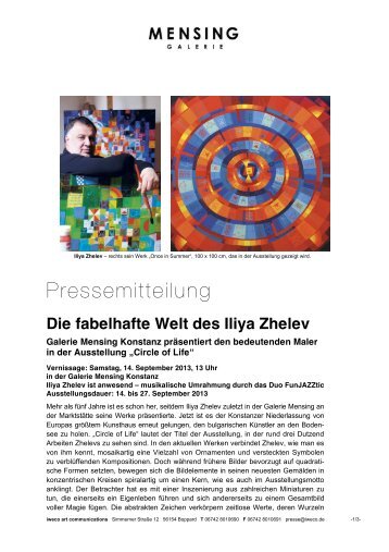 Pressemitteilung - Galerie Mensing