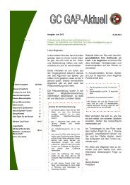 Infozeitschrift Juni 2013 - Golfclub Garmisch-Partenkirchen