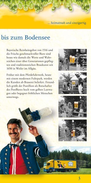 Büchlein Das - Post Brauerei Weiler im Allgäu