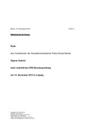 Gesamter Wortlaut der Rede von Sigmar Gabriel [PDF] - SPD