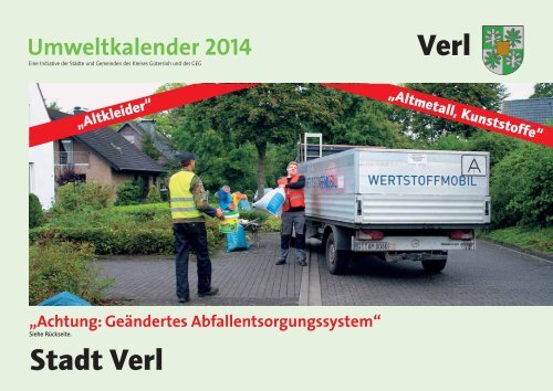Umweltkalender 2014 - Stadt Verl