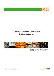 Kundenspezifische Produktliste - Großverbraucher - C+C Schaper ...