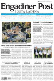 Engadiner Post Nr. 113 vom 28. September 2013 (PDF, 4678kB)