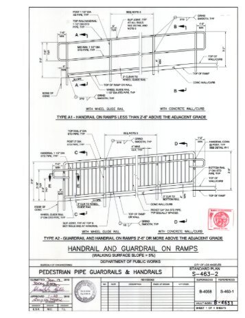 PEDESTRIAN PIPE GUARDRAILS & HANDRAILS - eng.lacity.org