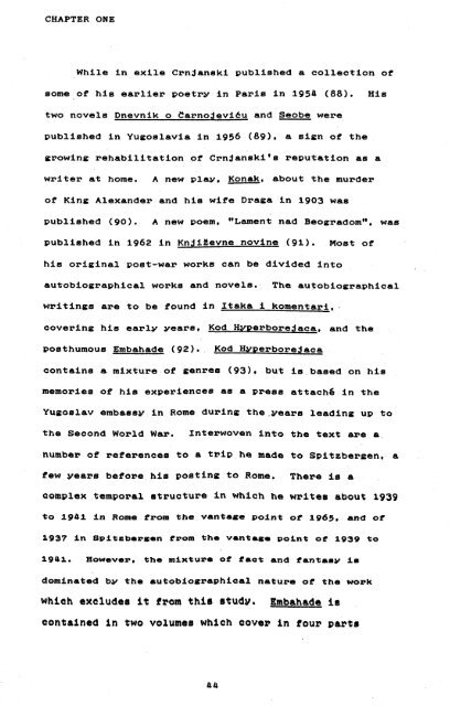 TIME IN THE NOVELS OF MILOS CRNJANSKI - Nottingham eTheses