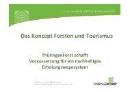 Das Konzept Forsten und Tourismus